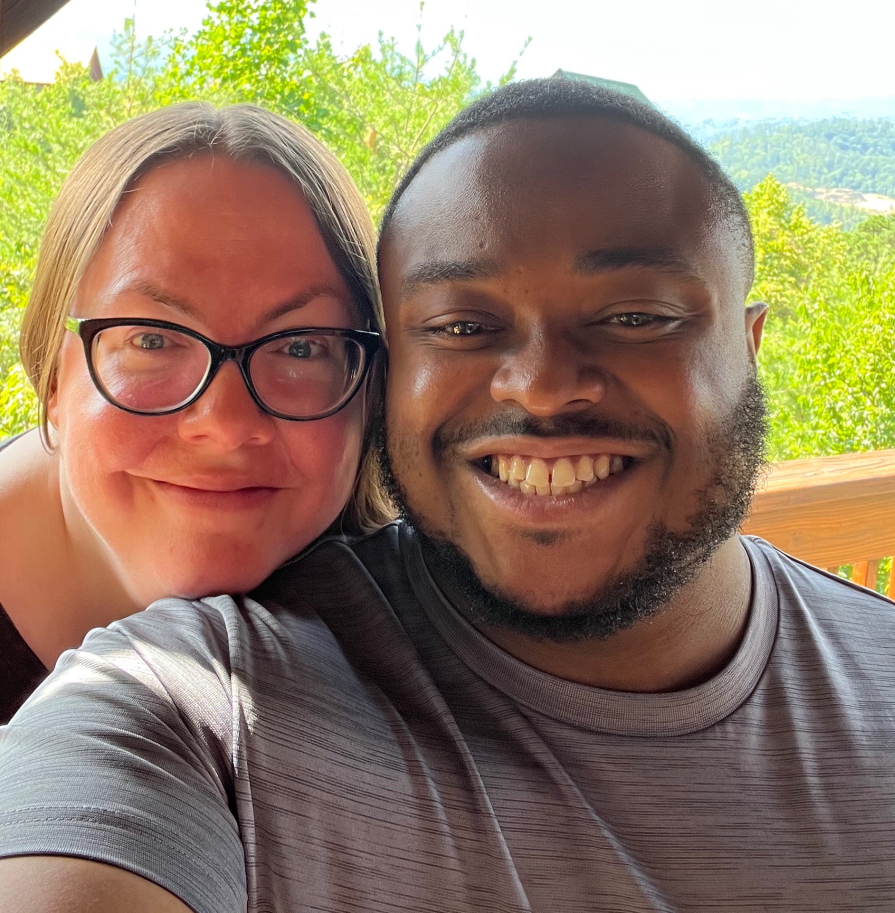 Robert and Angela outdoors, the makers behind Robert Anthony Art